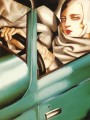retrato en el bugatti verde 1925 contemporánea Tamara de Lempicka